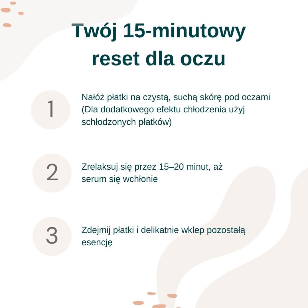 24K Gold Eye Mask dla wypoczętego i przebudzonego spojrzenia