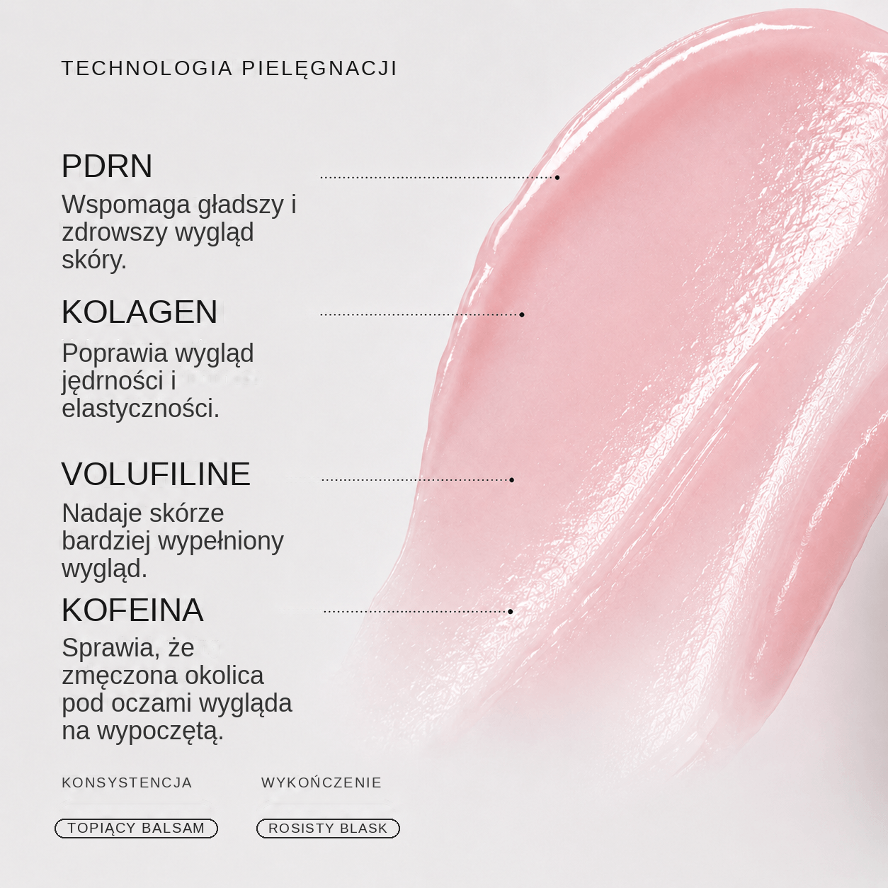 PDRN kolagenowy balsam dla pełniejszego wyglądu