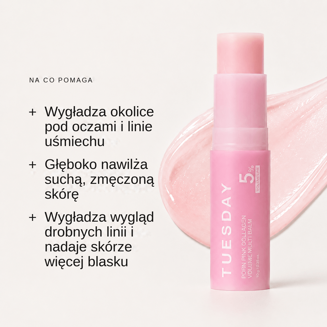 PDRN kolagenowy balsam dla pełniejszego wyglądu